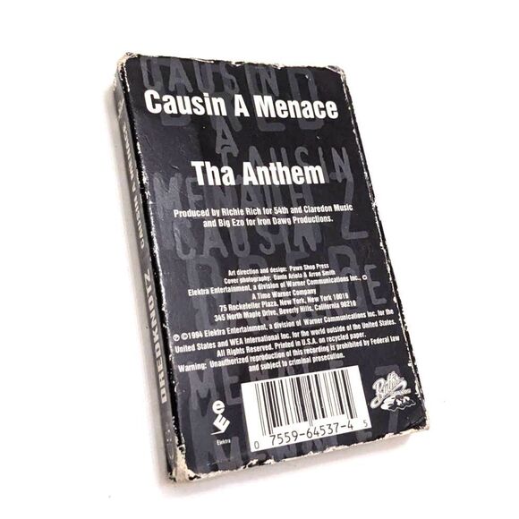 DREDKNOTZ Causin a Menace Cassette Tape Metal Vintage 1994 Elektra - Picture 2 of 3